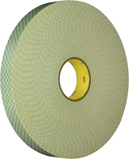 3M - 1/4-5-4032W 4032 Natural Polyurethane Double Coated Foam Tape, 0.25" width x 5yd length (1 roll)