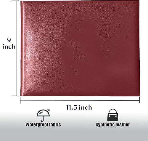 Vista 14 de Cubierta de diploma de 8.5 x 11 pulgadas para diploma, cubierta de certificado de graduación, cuero liso, azul marino