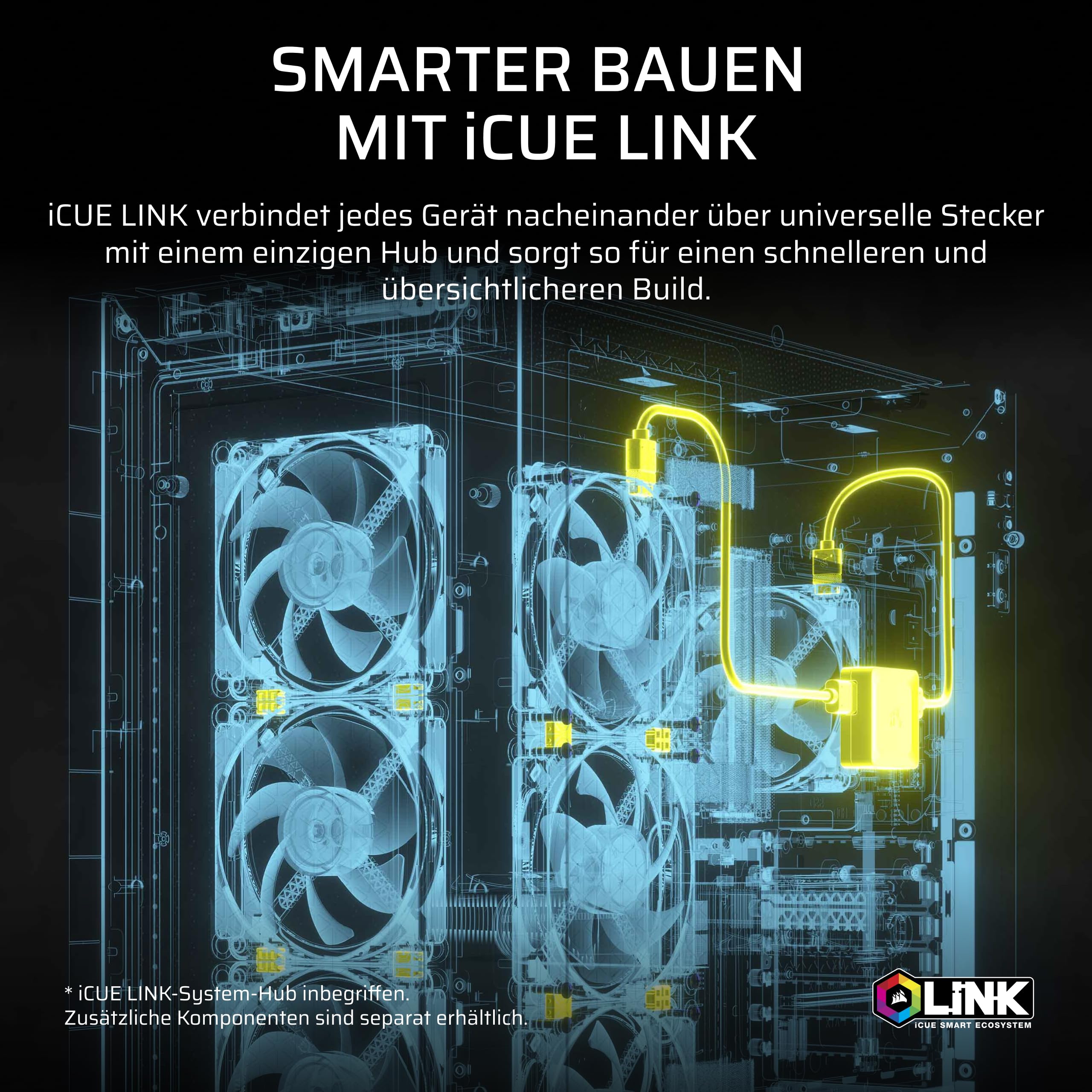 CORSAIR iCUE LINK TITAN II 360 RX RGB AIO-CPU-Flüssigkeitskühler – Schwarz