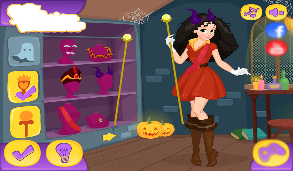 Dress up Princess vs Villains on halloween