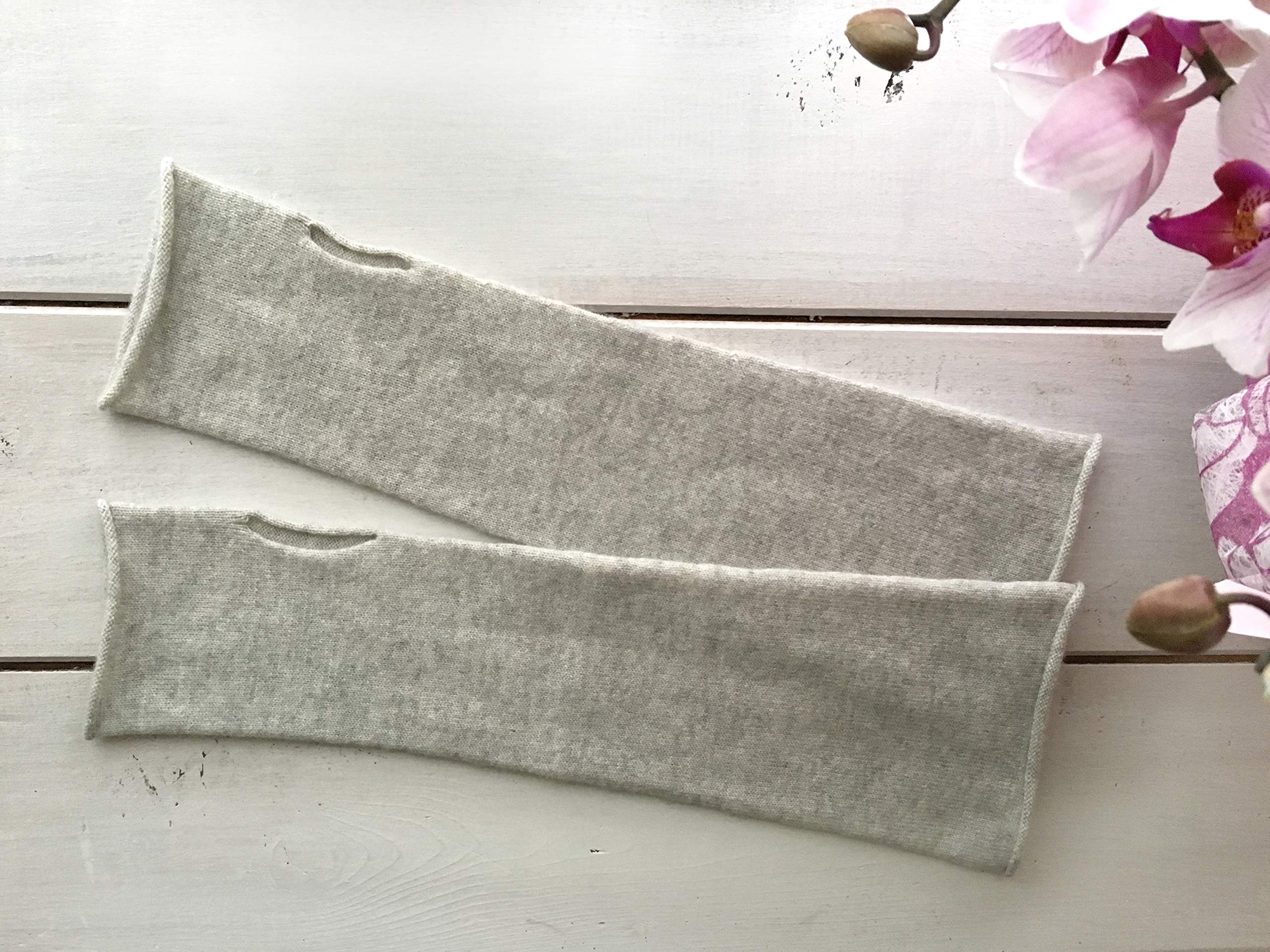 Guanti Ragazza Donna Caldi Invernali Cachemire Grigio