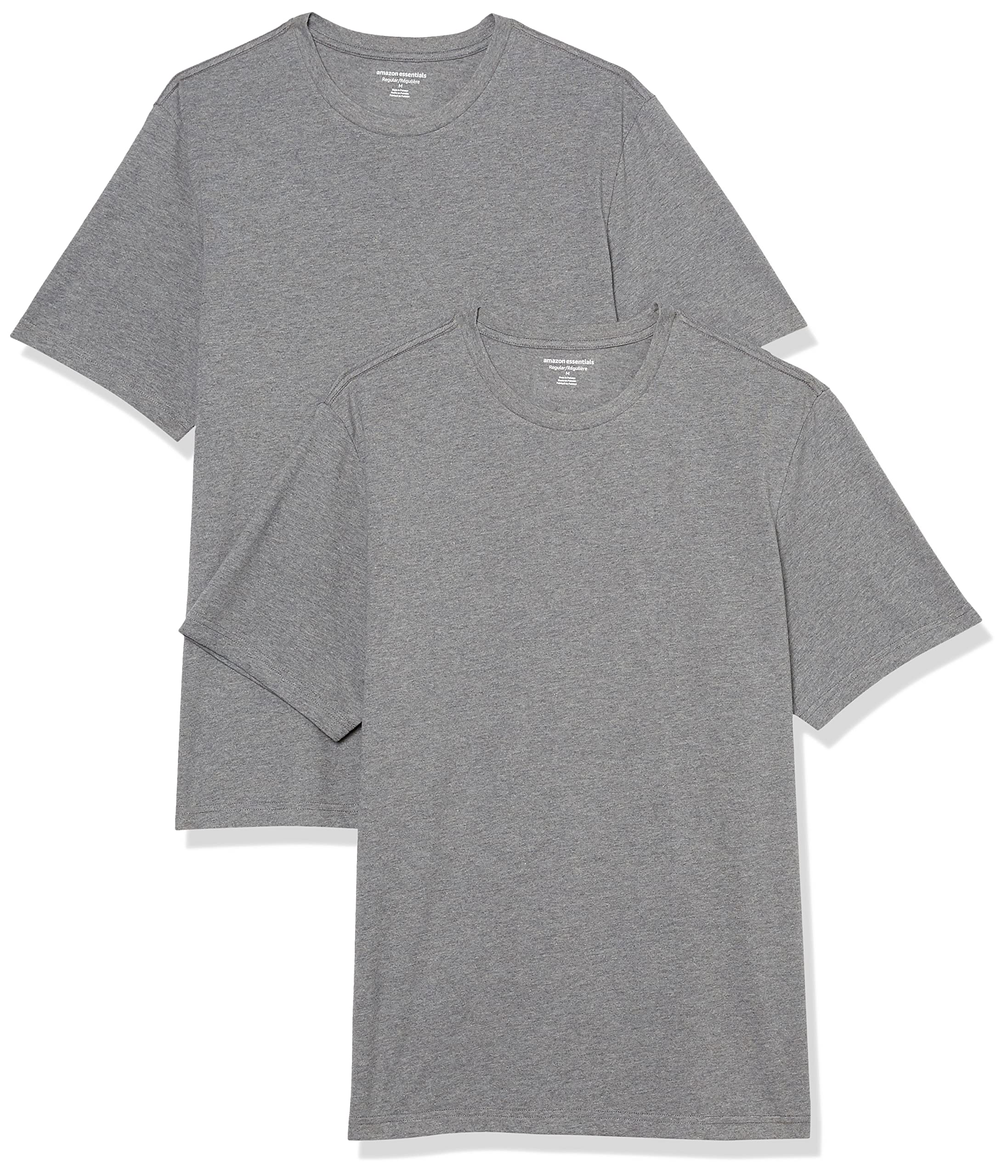 Amazon Essentials Herren Kurzärmeliges T-Shirt mit Rundhalsausschnitt aus Baumwolle – Regular Fit