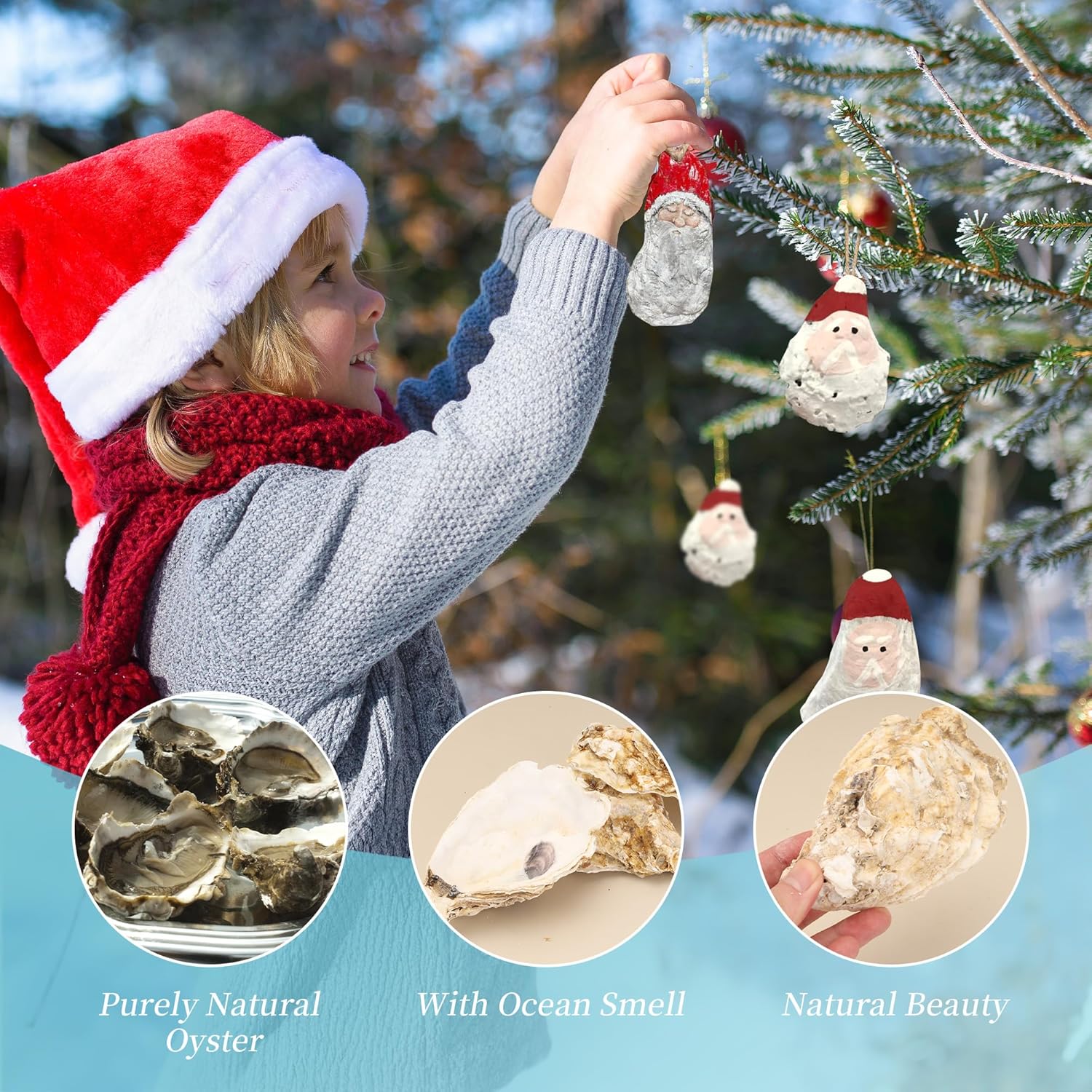 20PCS Large Oyster Shell for Crafts, Real Natural Oyster Shells Bulk for Home Decor Vase Filler, DIY, Candle Making, Sea Shells for Crafting, Halloween Thanksgiving Fall Decor (3-4 inch)