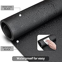 Vista 5 de KINGFOM - Protector de escritorio para oficina, organizador de cuero sintético secante con superficie cómoda para escritura