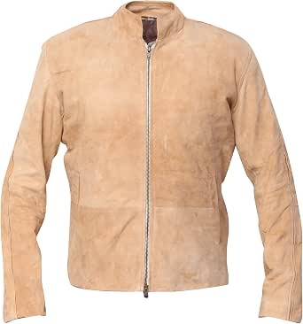 Morocco Daniel Craig Fawn Suede Leather Jacket
