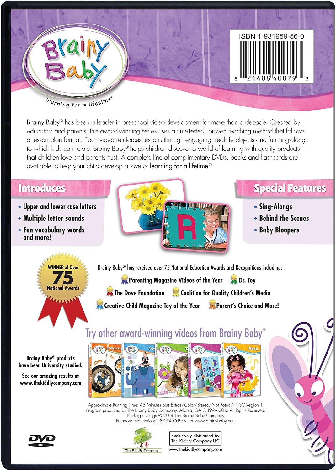 Brainy Baby ABCs DVD and ABCs Board Book: Introducing The Alphabet A to Z Deluxe Edition