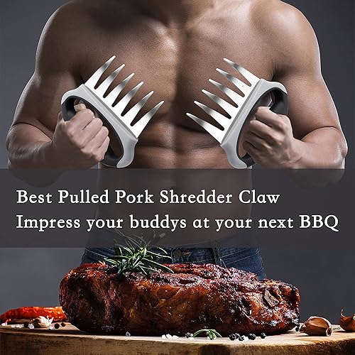 Miniatura 5 de Garras de oso para triturar carne, garras trituradoras de carne EVERQUEIN para triturar pollo, regalos de barbacoa para hombres, accesorios para