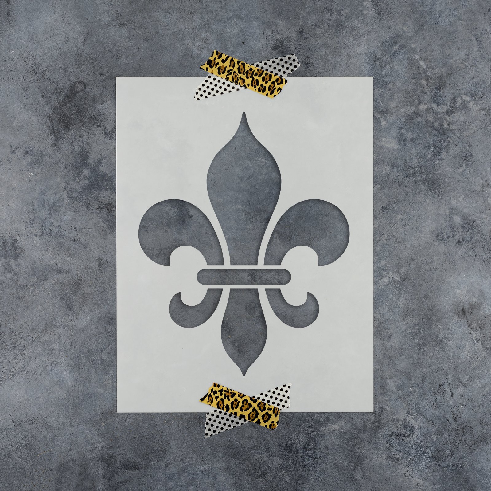 Buy Fleur De Lis Stencil Template for Walls and Crafts Reusable