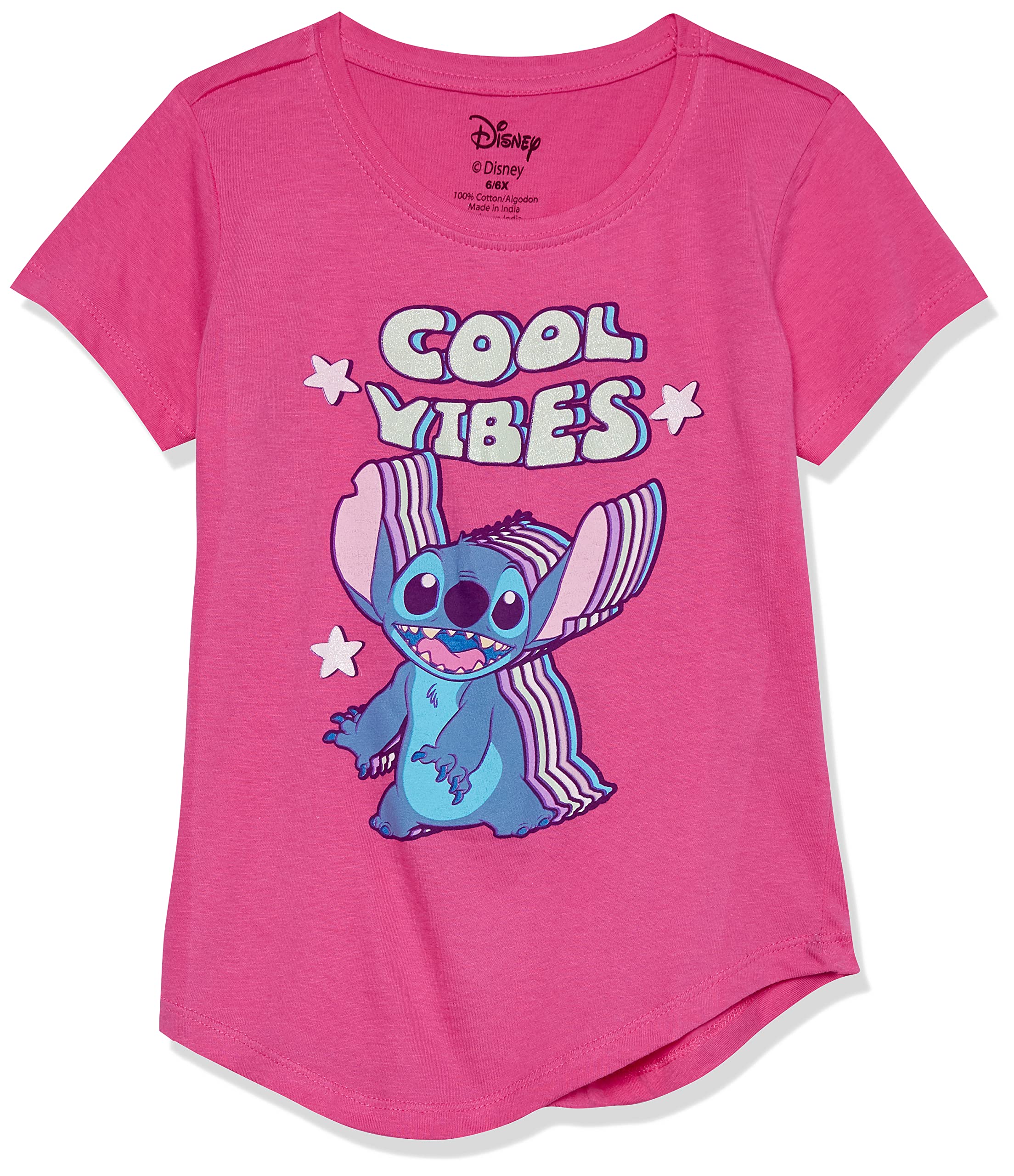 Girl's Lilo &amp; Stitch Floral Ukulele Dance T-Shirt
