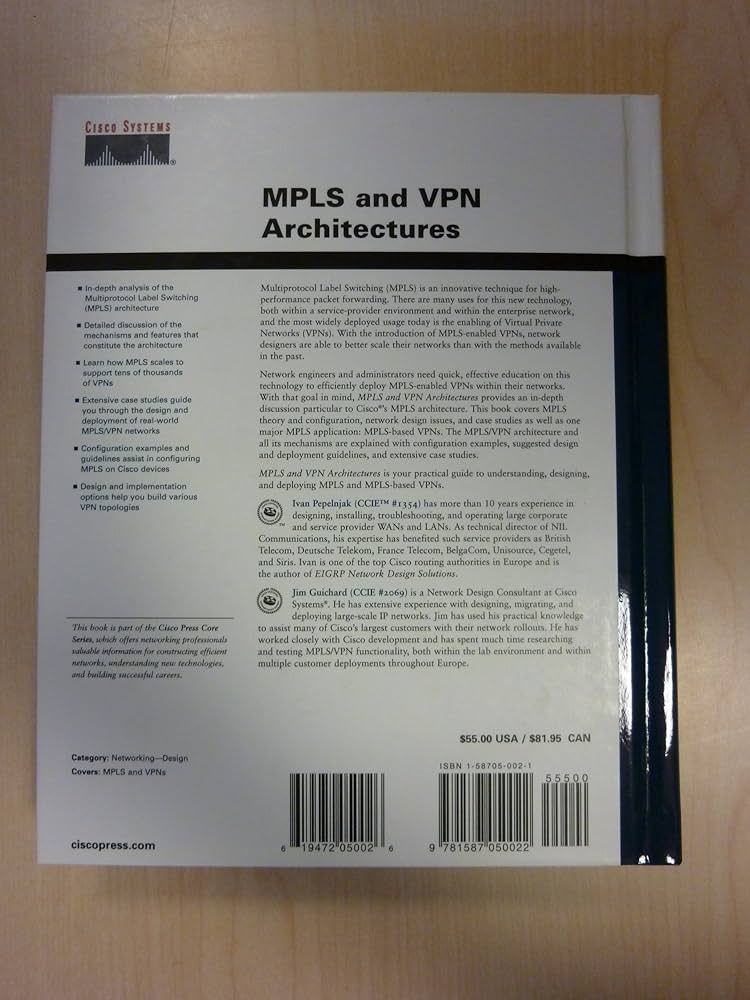 ★送料無料、ほぼ未使用 ★MPLS and VPN Architectures Amazon | MPLS and VPN Architectures | Guichard, Jim