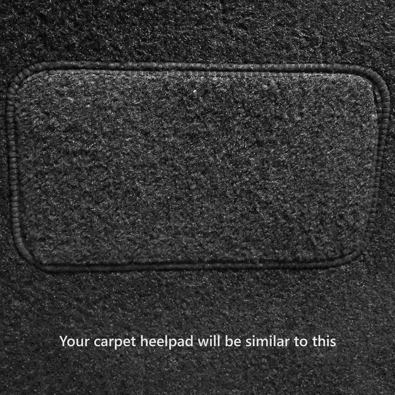 Sakura WW8054BU Carpet Floor Mat, Blue Trim