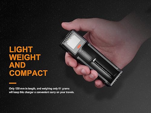 Miniatura 8 de EdisonBright Fenix are-D1 Cargador de batería inteligente alimentado por USB para 21700/18650/16340 BBX5 Estuche de transporte de batería