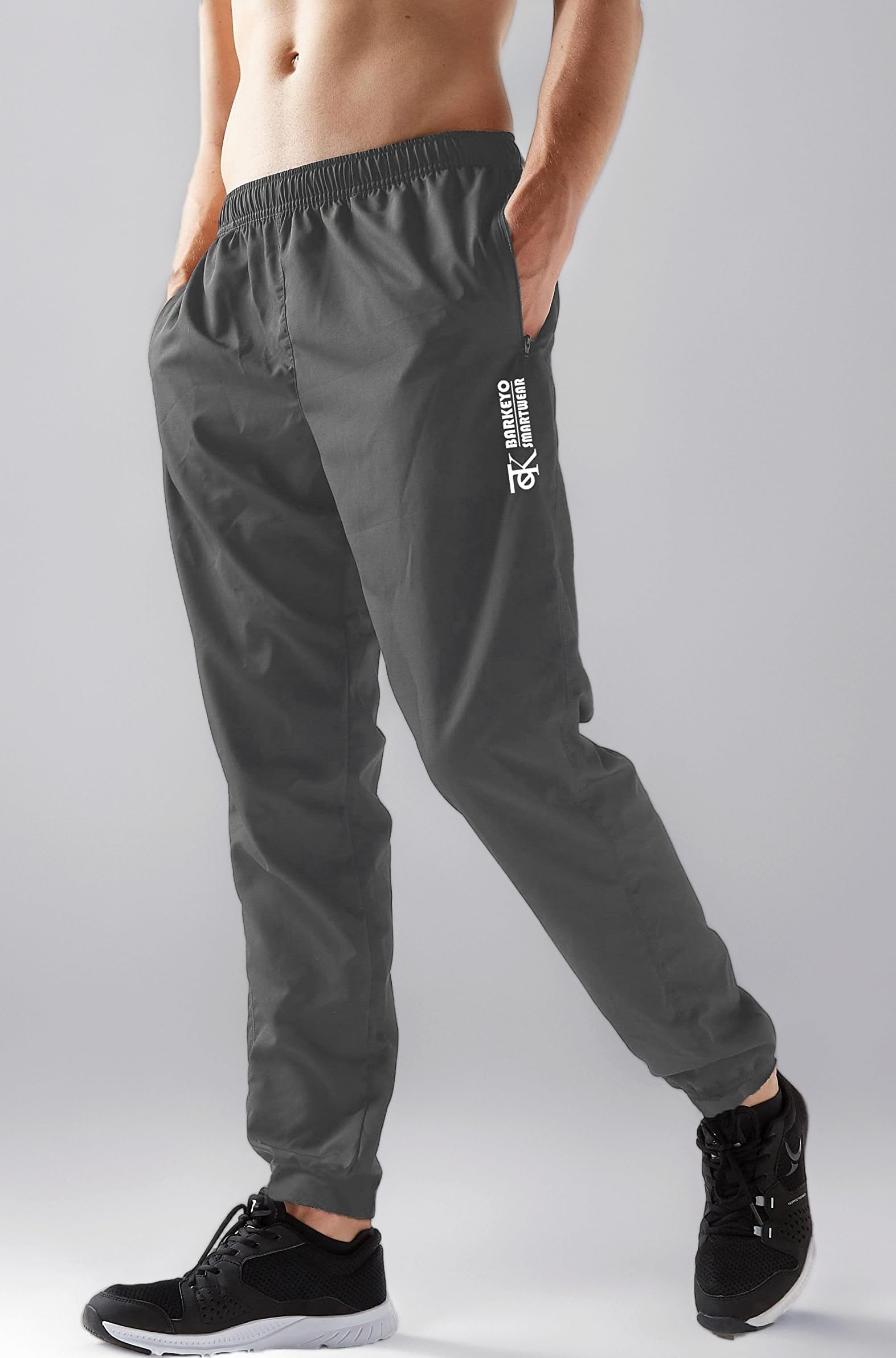 BARKEYO Men's Regular fit Track Pants Sweatproof & Quickdry Technology