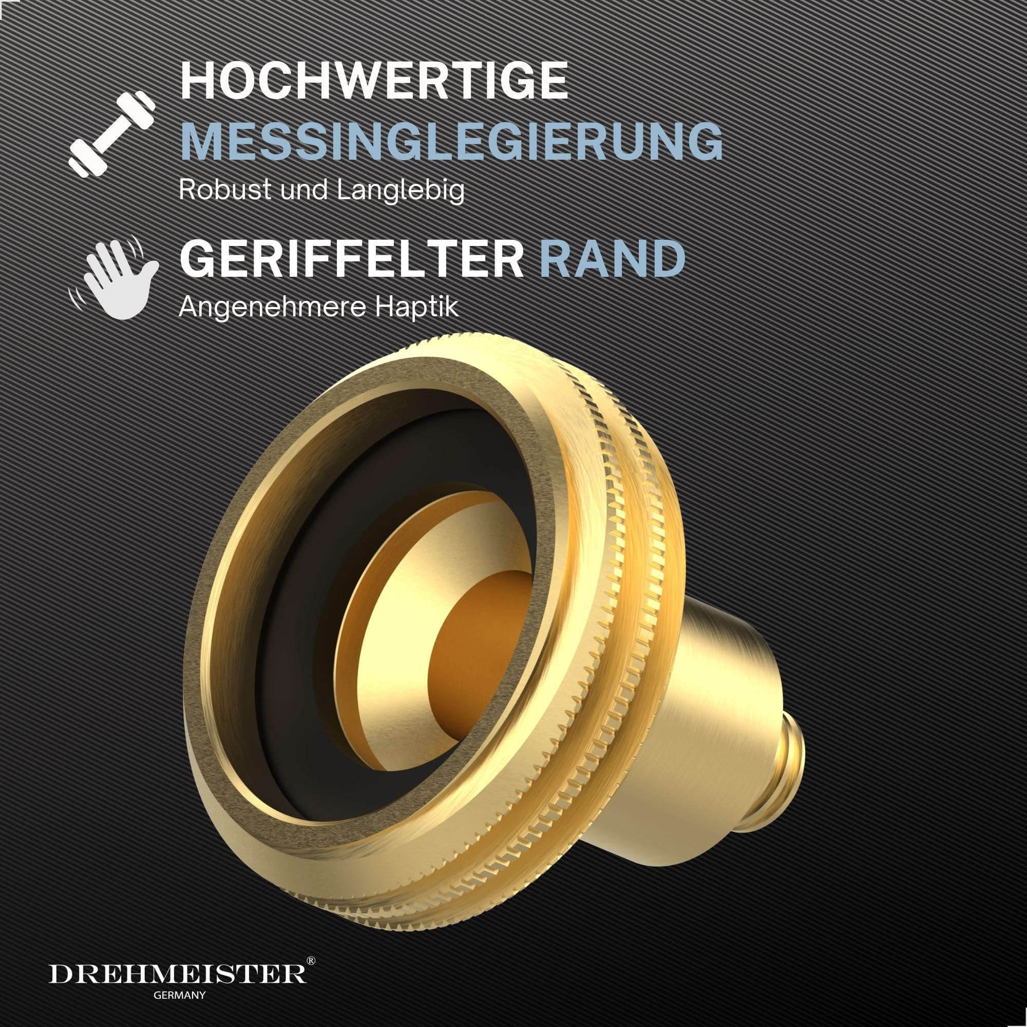 Drehmeister LPG Adapter Set - 4 Gasflaschen Adapter für Europa (Acme