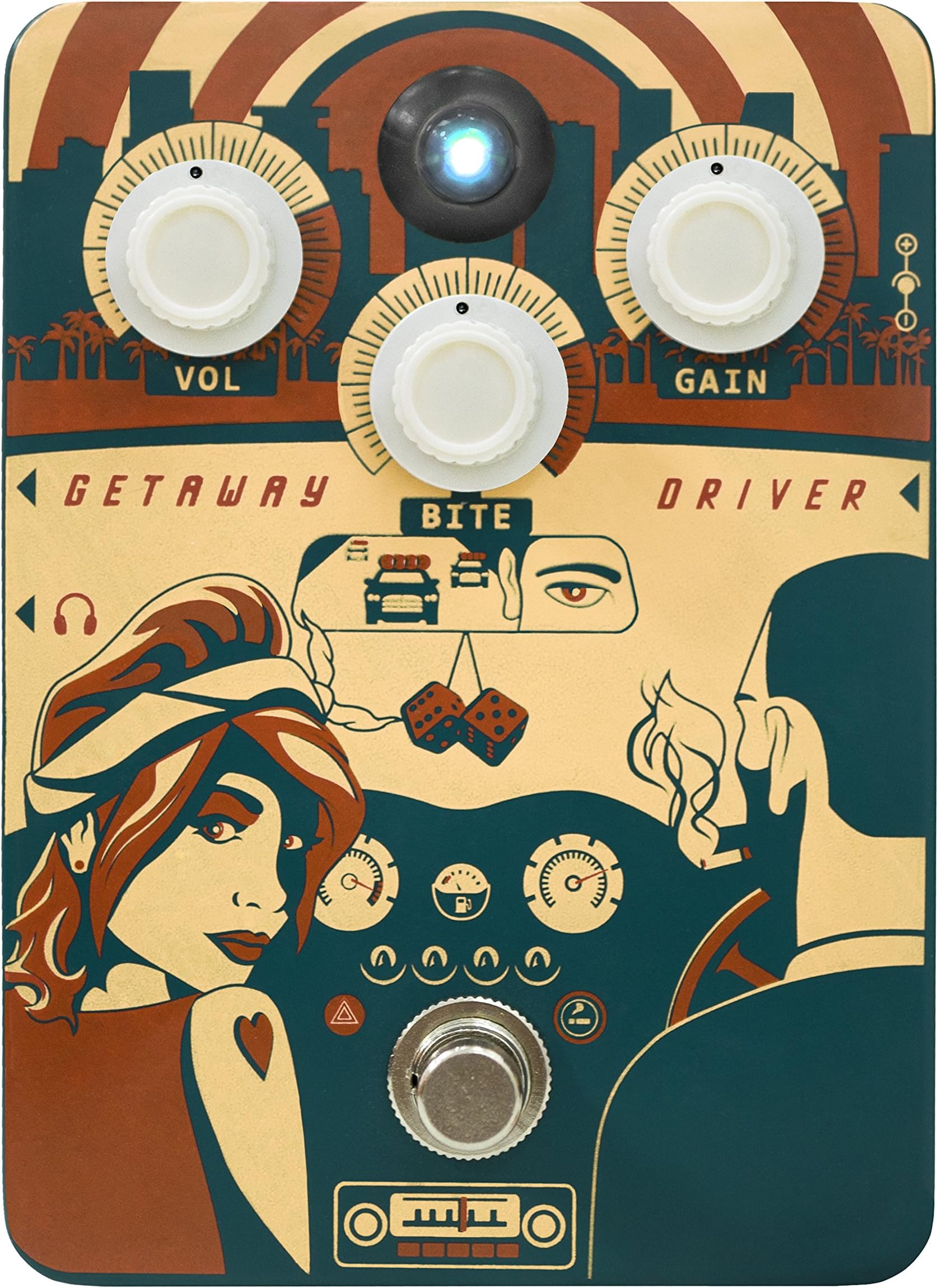 OrangeGetaway Driver '70s Amp-In-A-Box Overdrive Guitar Effects Pedal