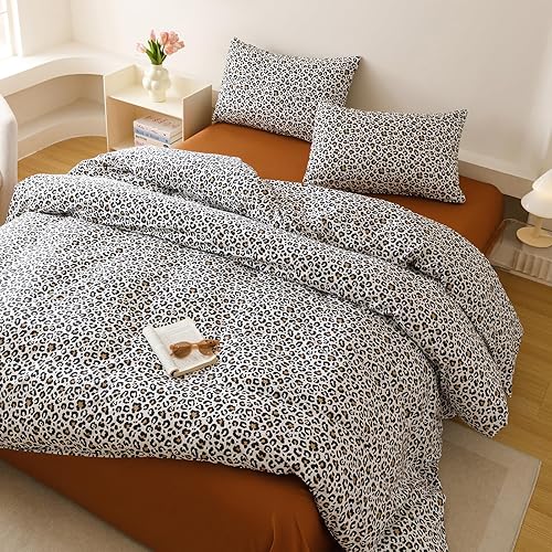 Miniatura 147 de Luxlovery - Juego de edredón azul neblina, tamaño matrimonial, minimalista, azul polvoriento, edredones de algodón suaves y transpirables, azul