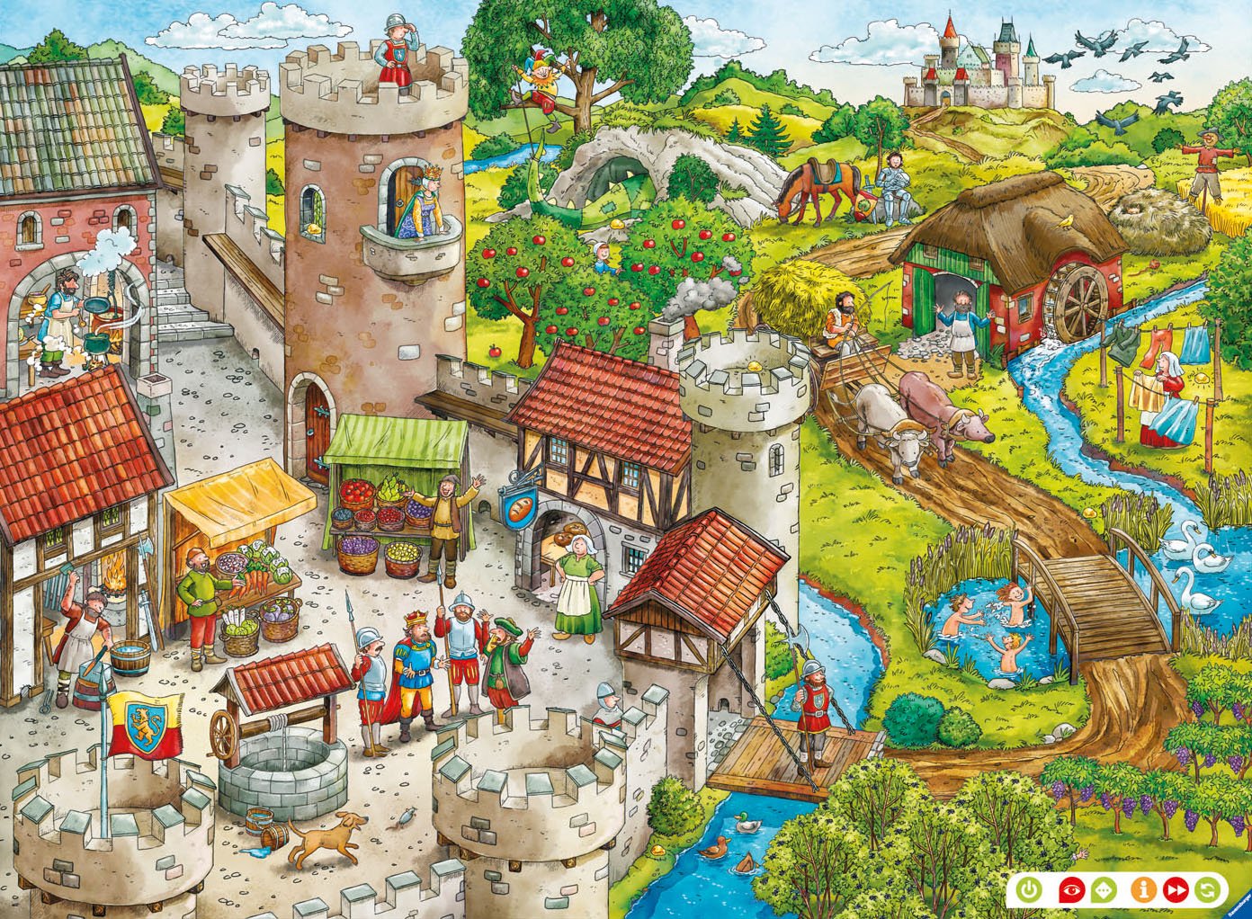 Ravensburger 00516 - tiptoi Puzzeln, Entdecken, Erleben: Die Ritterburg