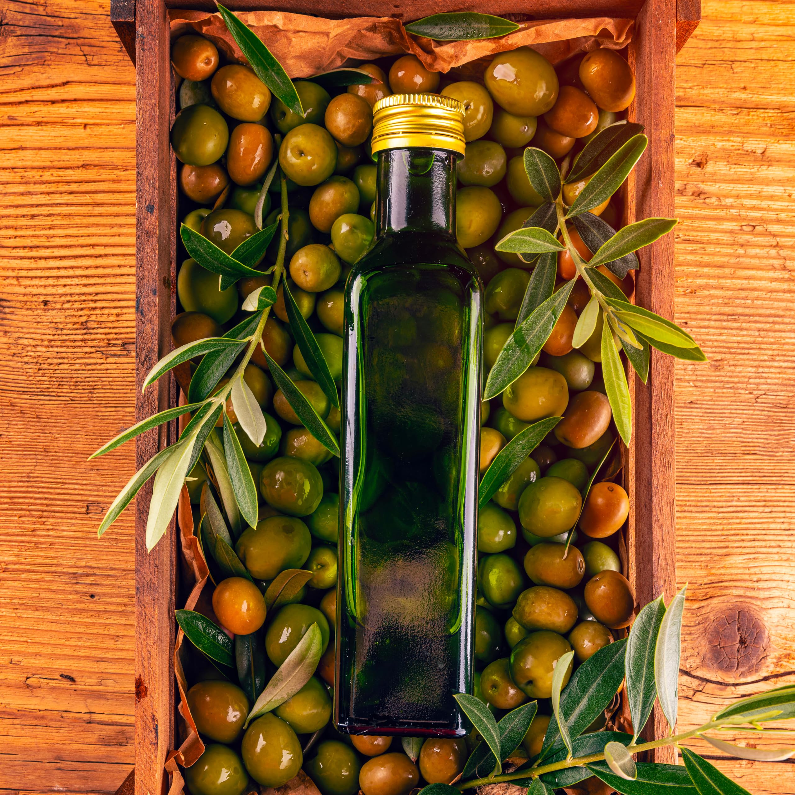 Bottiglia Bottiglie Olio marasca Scura con Tappo salvagoccia per imbottigliamento (750 ml 48 Pz)