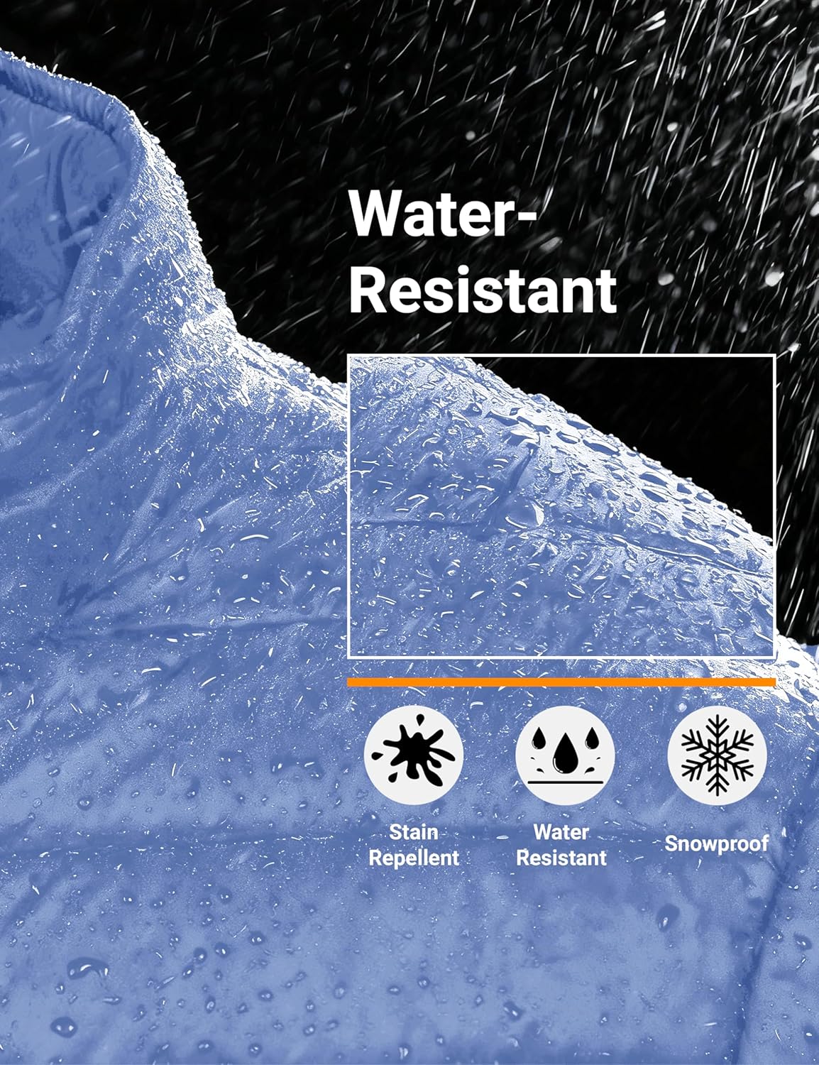 MAGCOMSEN Men's Lightweight Puffer Jacket Hooded Warm Winter Coat Quilted Lined Water-Resistant Full Zip Bubble Jackets - Image 5