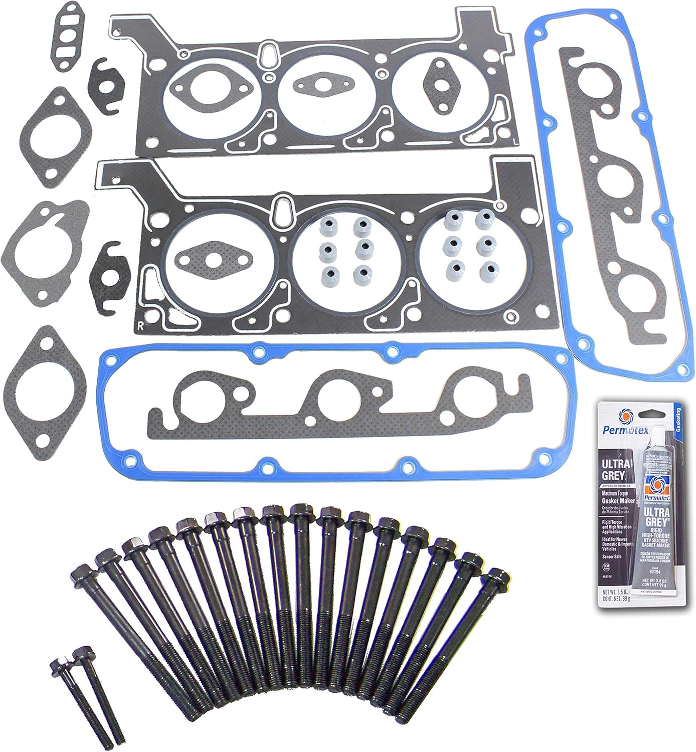 CPWK44 Head Gasket Set Bolt Kit Fits: 90-96 Chrysler Dynasty 3.3L V6 OHV 12v VIN R T