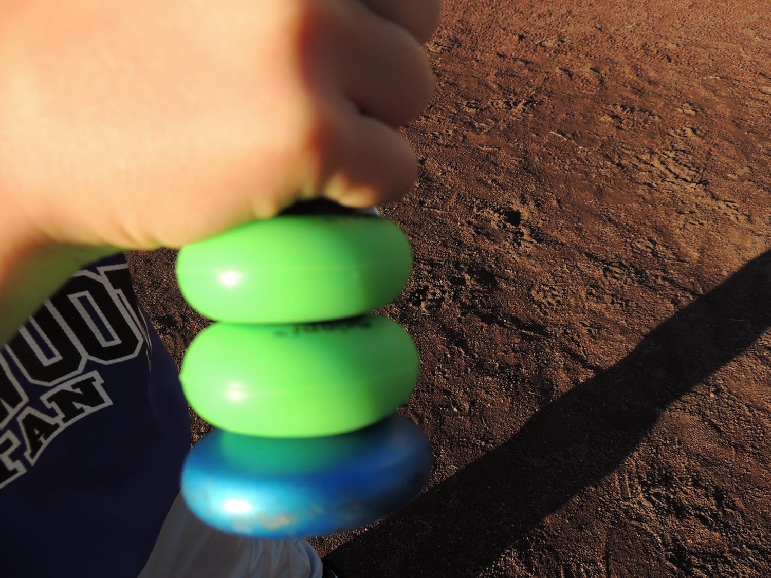 2-Pack of Bat Grip Choke up Rings for Youth Baseball, Tee Ball and Softball - Improve Swing and Increase Control with Your Baseball Bat Choker Produced by Grippi (Neon Green)