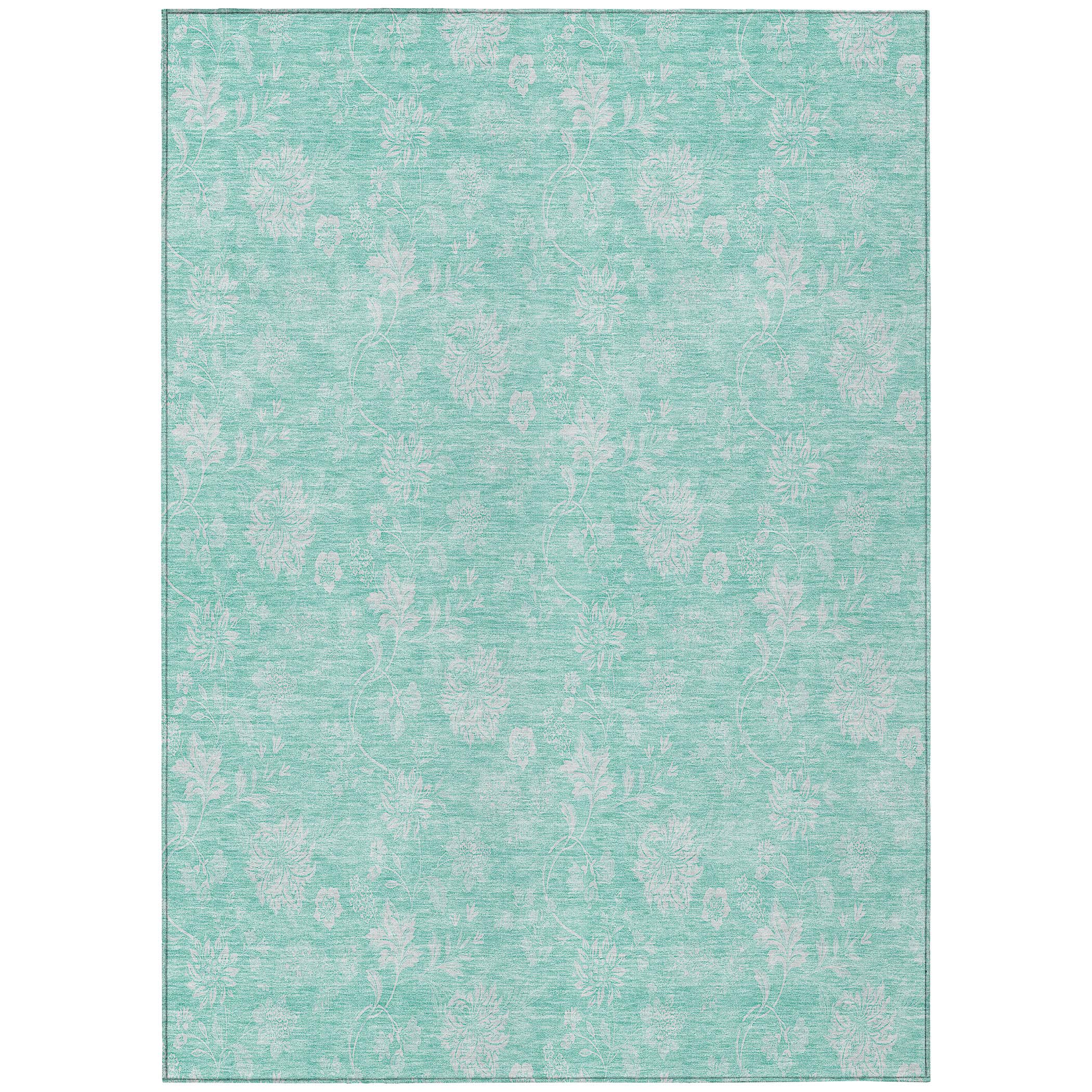 Addison Rugs Chantille ACN681 Aqua 3' x 5' Indoor Outdoor Area Rug, Easy Clean, Machine Washable, Non Shedding, Bedroom, Entry, Living Room, Dining