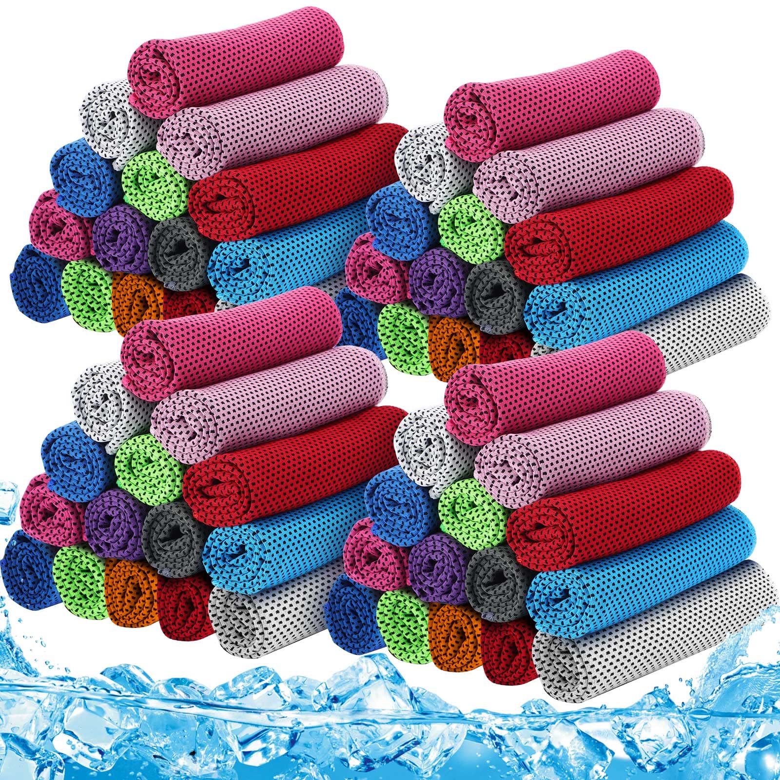 Redbaker 90 Pack Cooling Towels Bulk for Neck and Face 40