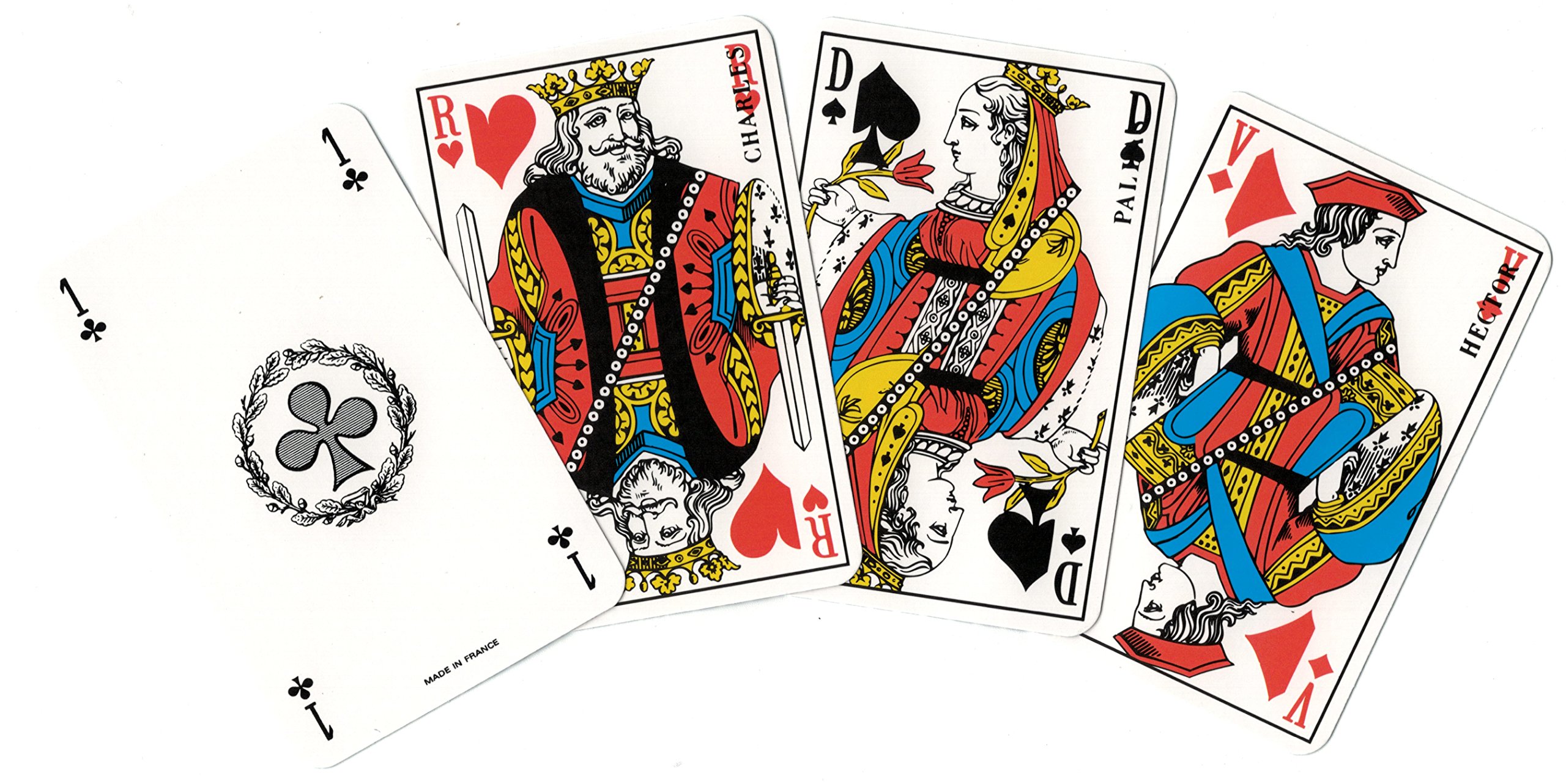 FRANCE CARTES - Jeu de 54 Cartes - Gauloise Rouge - Lot de 24