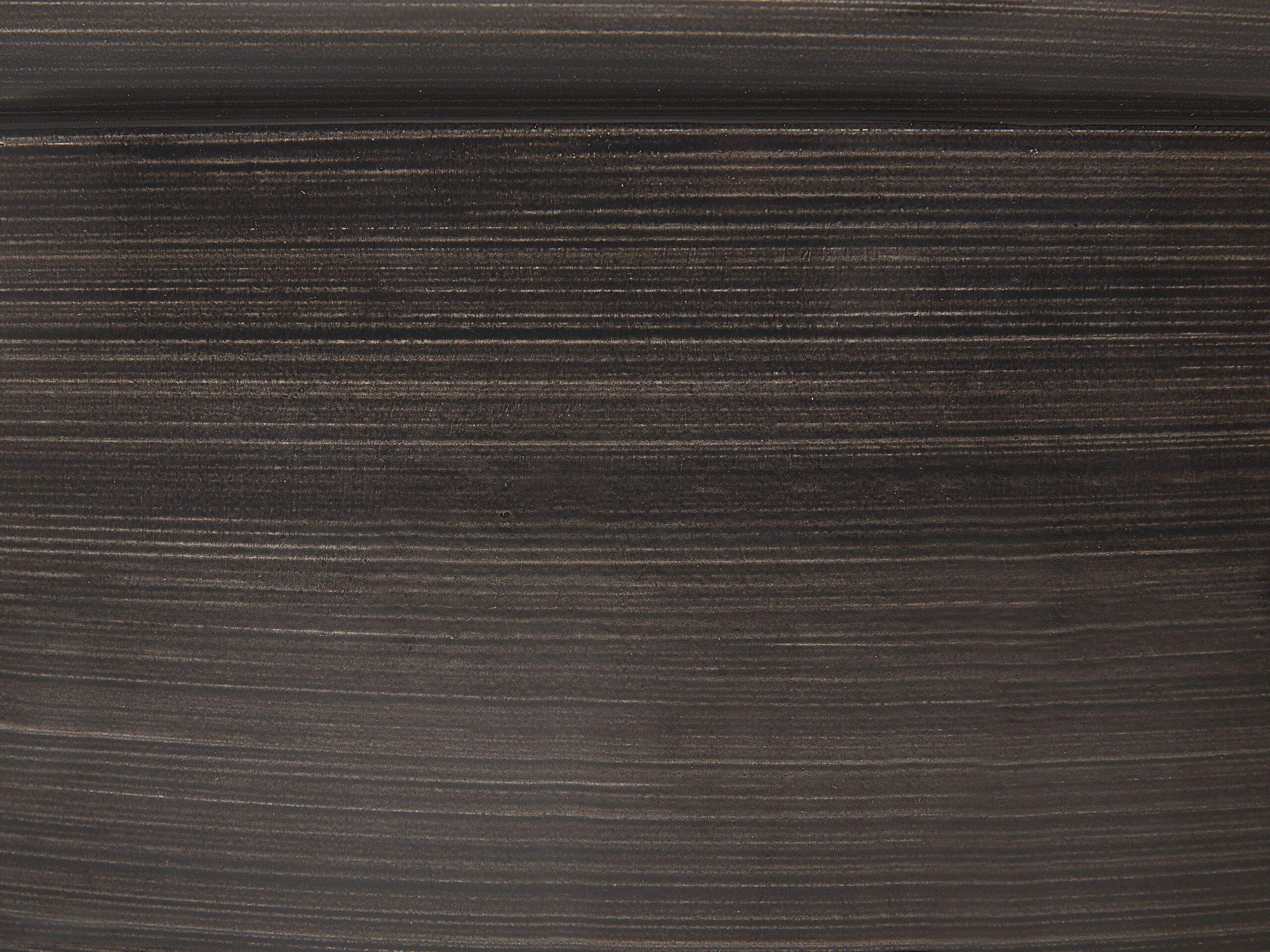 Beliani Grand Cache-Pot Rond Marron, Diamètre 44 cm en Mélange de Fibres au Design Moderne Idéal pour Intérieur et Extérieur