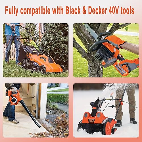 Miniatura 6 de JYJZPB Batería de repuesto de 40 V 3000 mAh para Black Decker 40V Batería LBX2040 LBXR36 LBXR2036 LST540 LCS1240 LBX1540 LST136W Compatible con