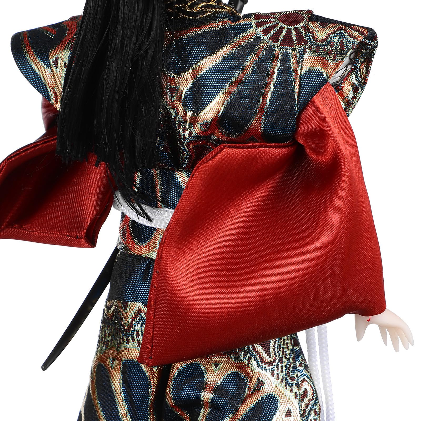TOYANDONA Figura Samurái Japonesa de 12 Pulgadas Materiales de Espuma, Tela, Abs y Madera, Decoración Versátil Hogar y Coleccionable en Ocasiones Obsequios
