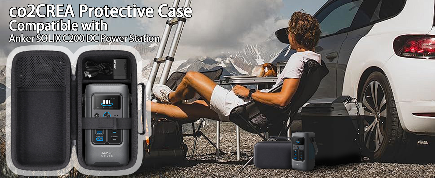 Amazon.com: co2CREA Hard Travel Case Compatible with Anker SOLIX