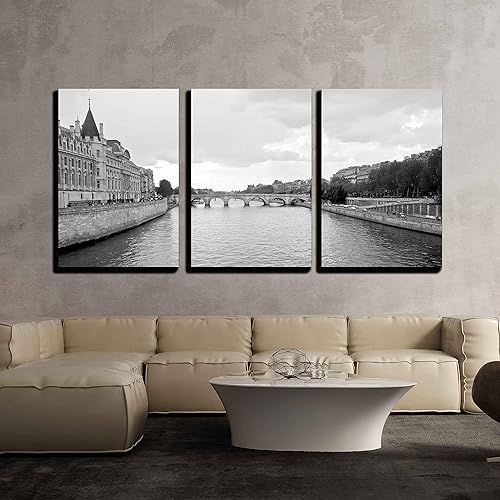 Miniatura 10 de wall26 - Arte de pared en lienzo de 3 piezas - Arte de tinta de acuarela oriental tradicional - Arte moderno para el hogar estirado y enmarcado Obra