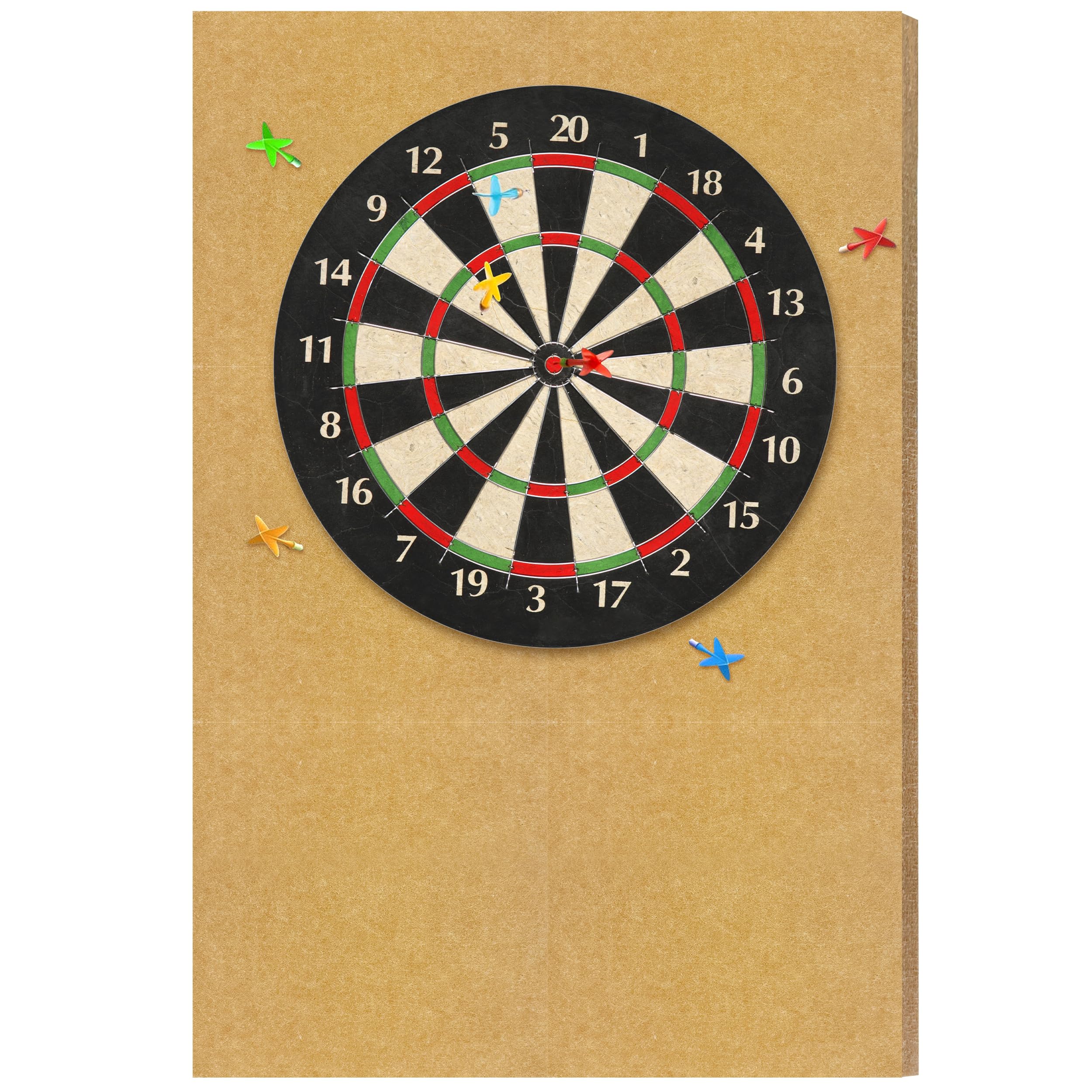 Keagan Dart Board Wall Protectors Dartboard Surround Cork Self-Adhesive Spliced Wall Surround Board Easy Assembly Dart Surround Cork Dart Board Wall Protector Tan