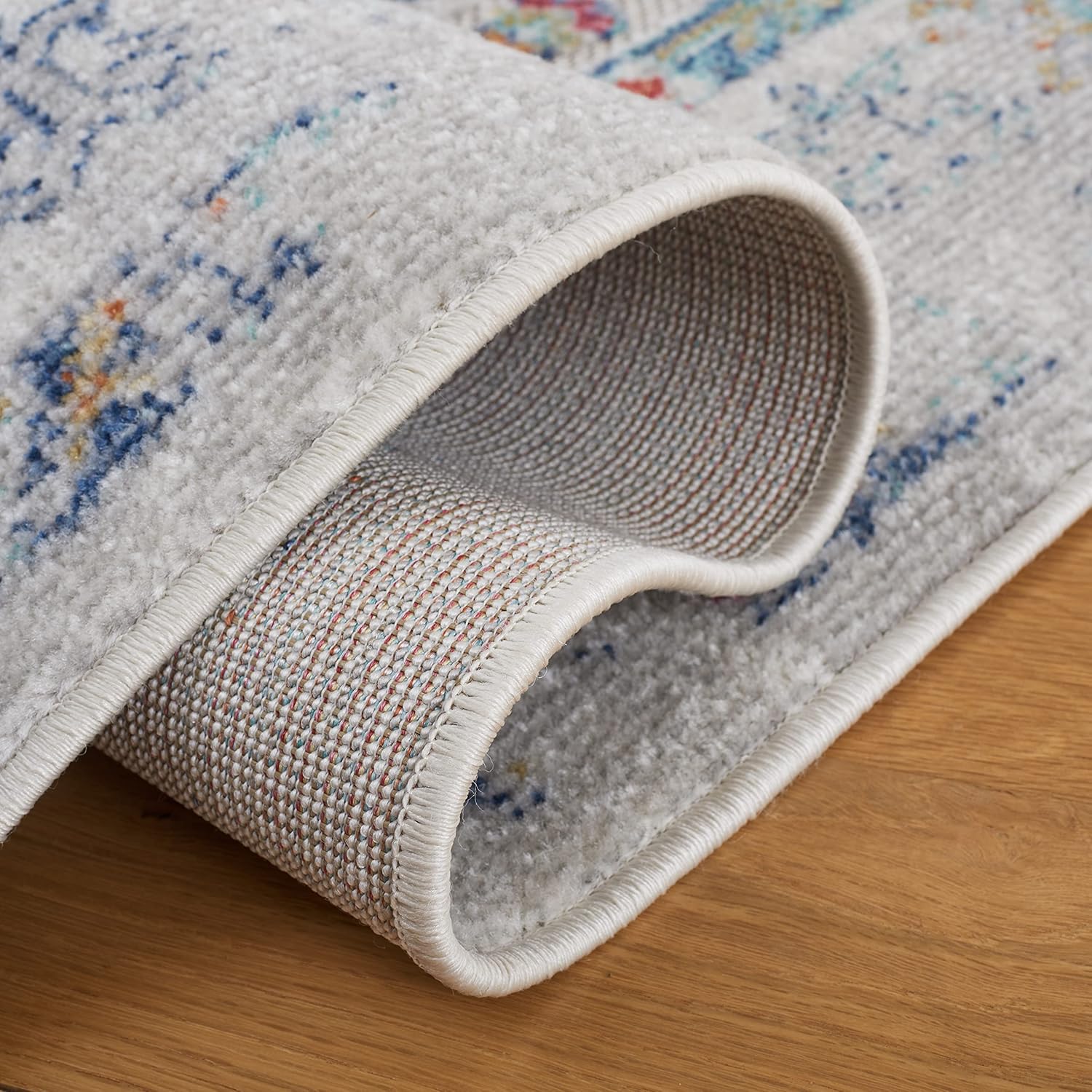 SAFAVIEH Cabana Collection Runner Rug - 2'2" x 9', Navy Aqua & Ivory, Boho Design, Non-Shedding & Easy Care, Indoor/Outdoor & Washable-Ideal for Patio, Backyard, Mudroom (CBN521N)