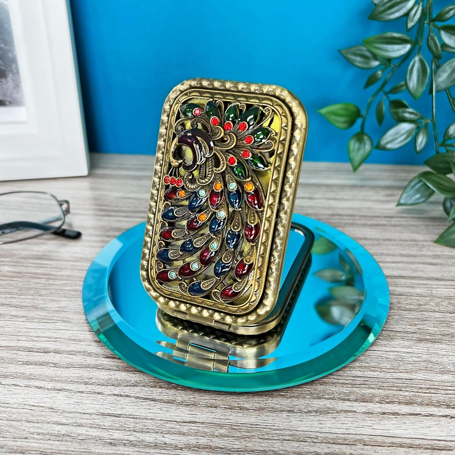 Plymor 6" Round, 5mm Thick Beveled Glass Mirror Circle, Pack of 6