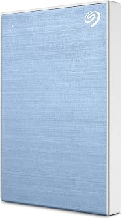 Seagate Backup Plus Slim 1TB External Hard Drive Portable HDD – Light Blue USB 3.0 for PC Laptop and Mac, 1 year Mylio Create, 2 Months Adobe CC Photography, (STHN1000402)