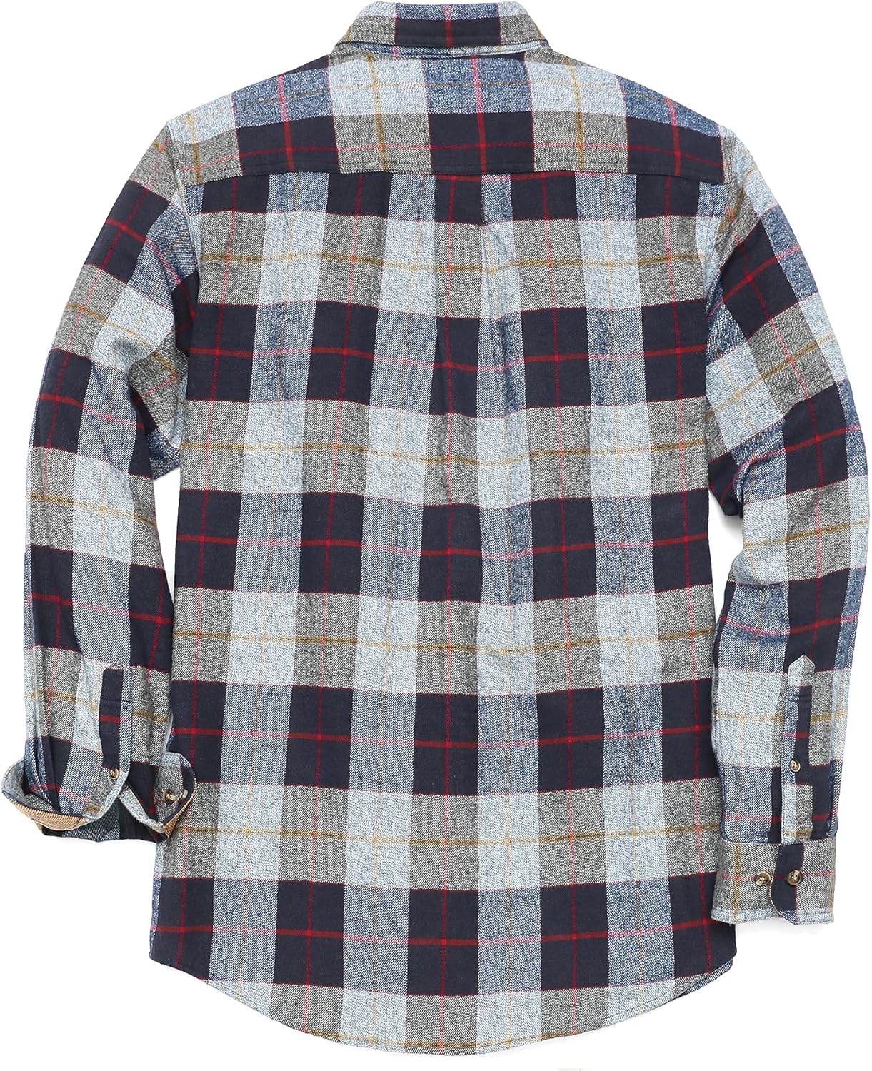 Dubinik® 6 oz Flannel Shirt for Men Long Sleeve Casual Button Down Brushed 100% Cotton Shirt - Image 3
