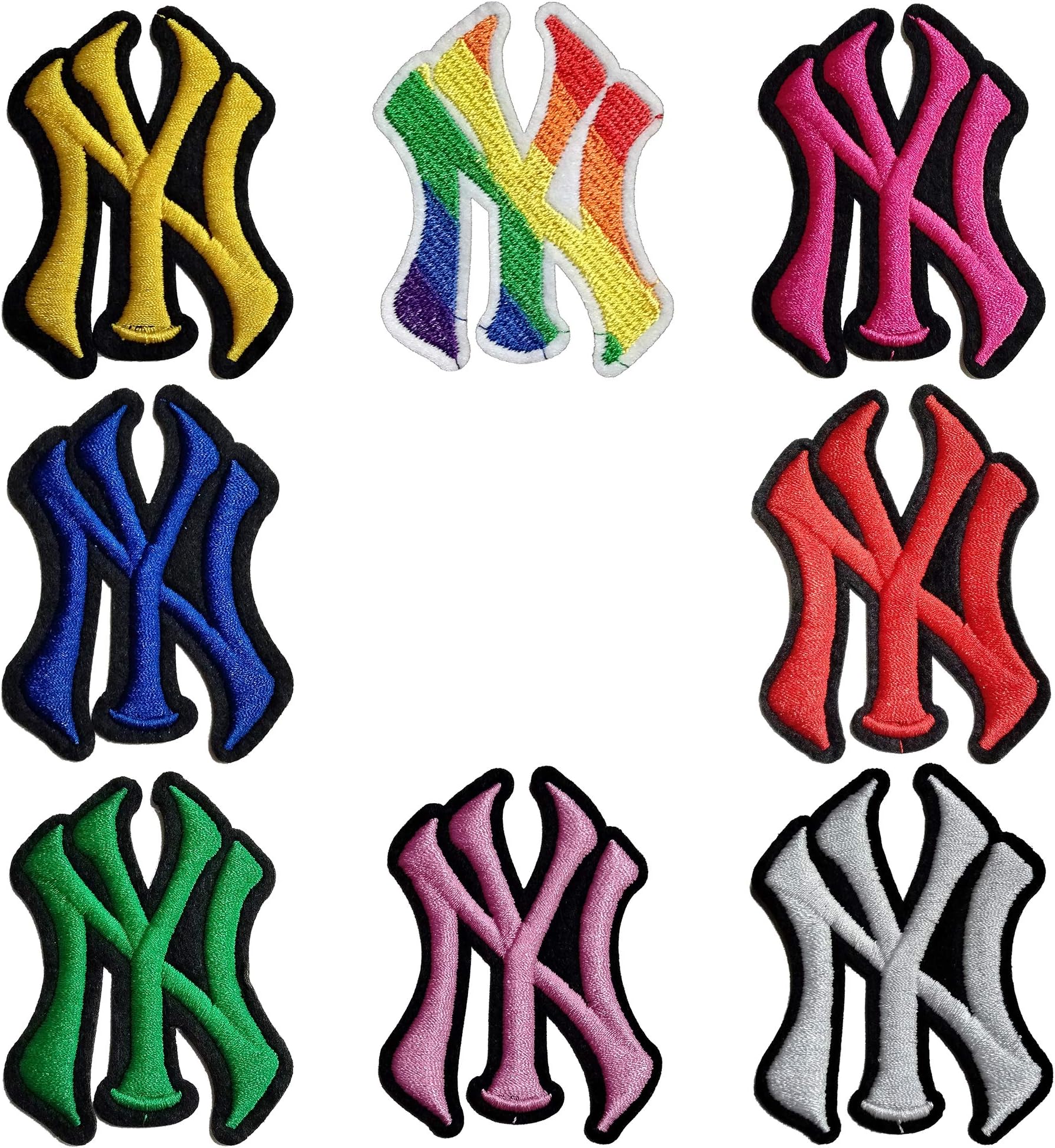 Qduoduo 5 Random Baseball Team Logo Iron On Sew On Embroidered Patch for Jackets Backpacks Jeans and Clothes Badge Applique Emblem Sign Sport Badge Decal（ Size:2.2"X3.0"）