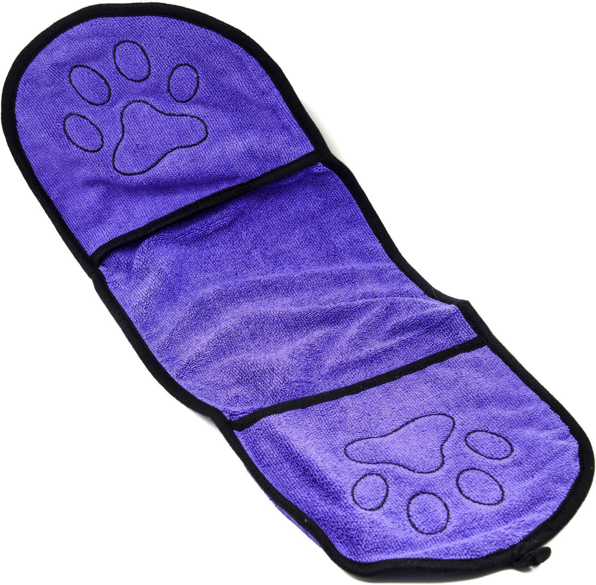 PROtastic Dog bath towel Purple - Microfiber, machine washable quick drying pet towel