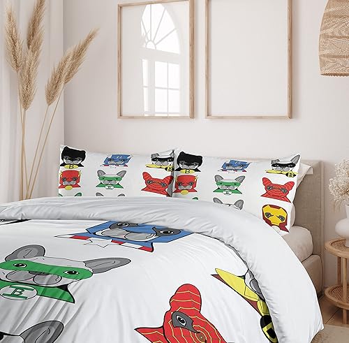 Miniatura 6 de Ambesonne - Cortina de ducha multicolor en tres tamaños, Tela, Blanco/Gris, gemelo