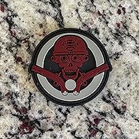 Vista 2 de Gafas de visión nocturna (NVG) - Parche táctico de goma de PVC moral Respaldo de gancho y bucle