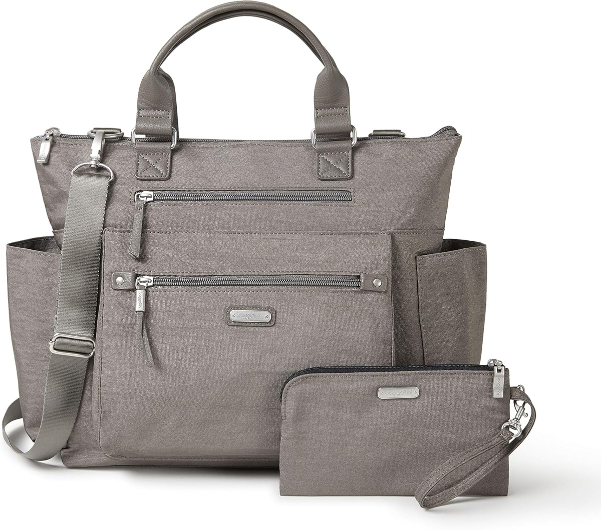 3-in-1 Convertible Backpack Tote Handbag - 15x12" Lightweight Travel Bag w/ RFID Phone Wristlet