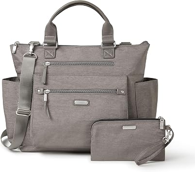 Baggallini 3-in-1 Convertible Backpack Tote Handbag - 15x12" Lightweight Travel Bag w/ RFID Phone Wristlet