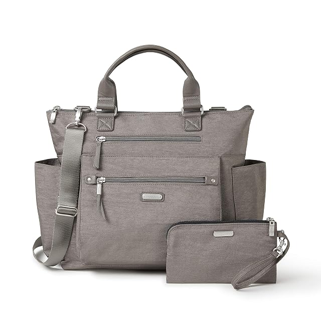 Baggallini 3-in-1 Convertible Backpack Tote Handbag - 15x12 Lightweight Travel Bag w RFID Phone Wristlet