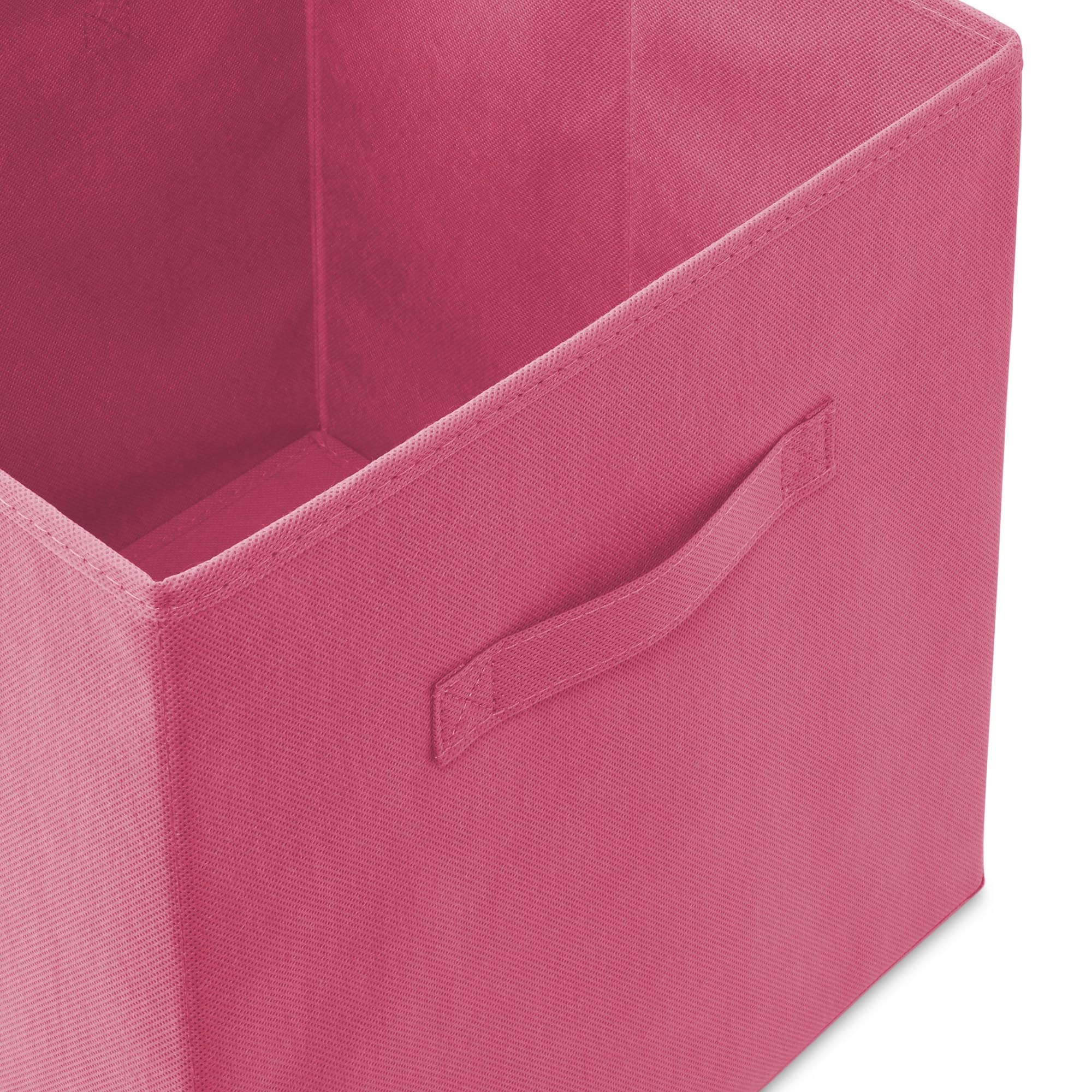 Casafield Set di 6 contenitori cubici pieghevoli in tessuto, multicolore, 28 cm, cestini pieghevoli in tessuto per mensole, organizer cubby e altro