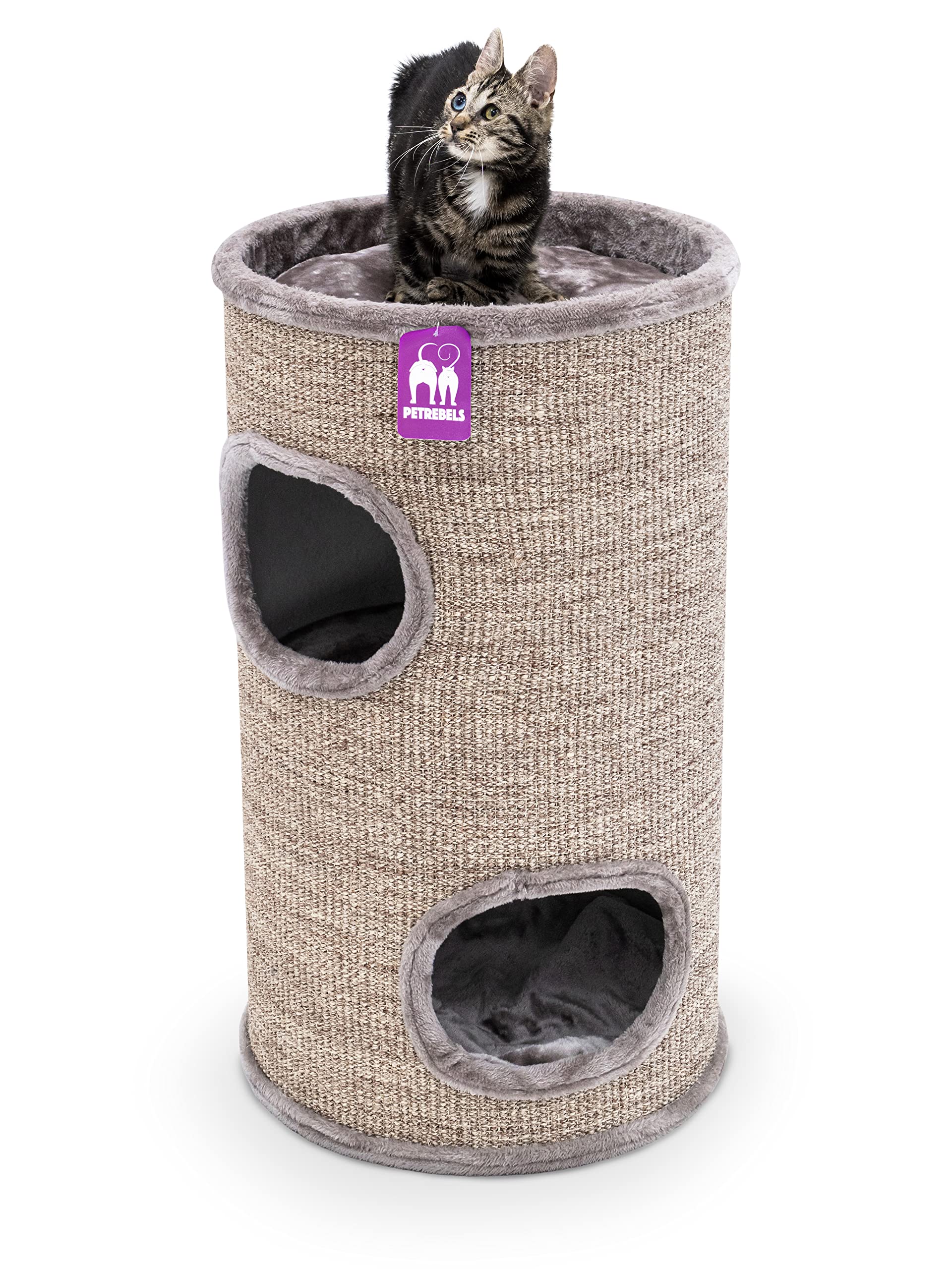 Petrebels Griffoir Dome 80 Cappuccino, Ø 45 x 80 cm de Haut, qualité Premium et Extra Stable/Lourd