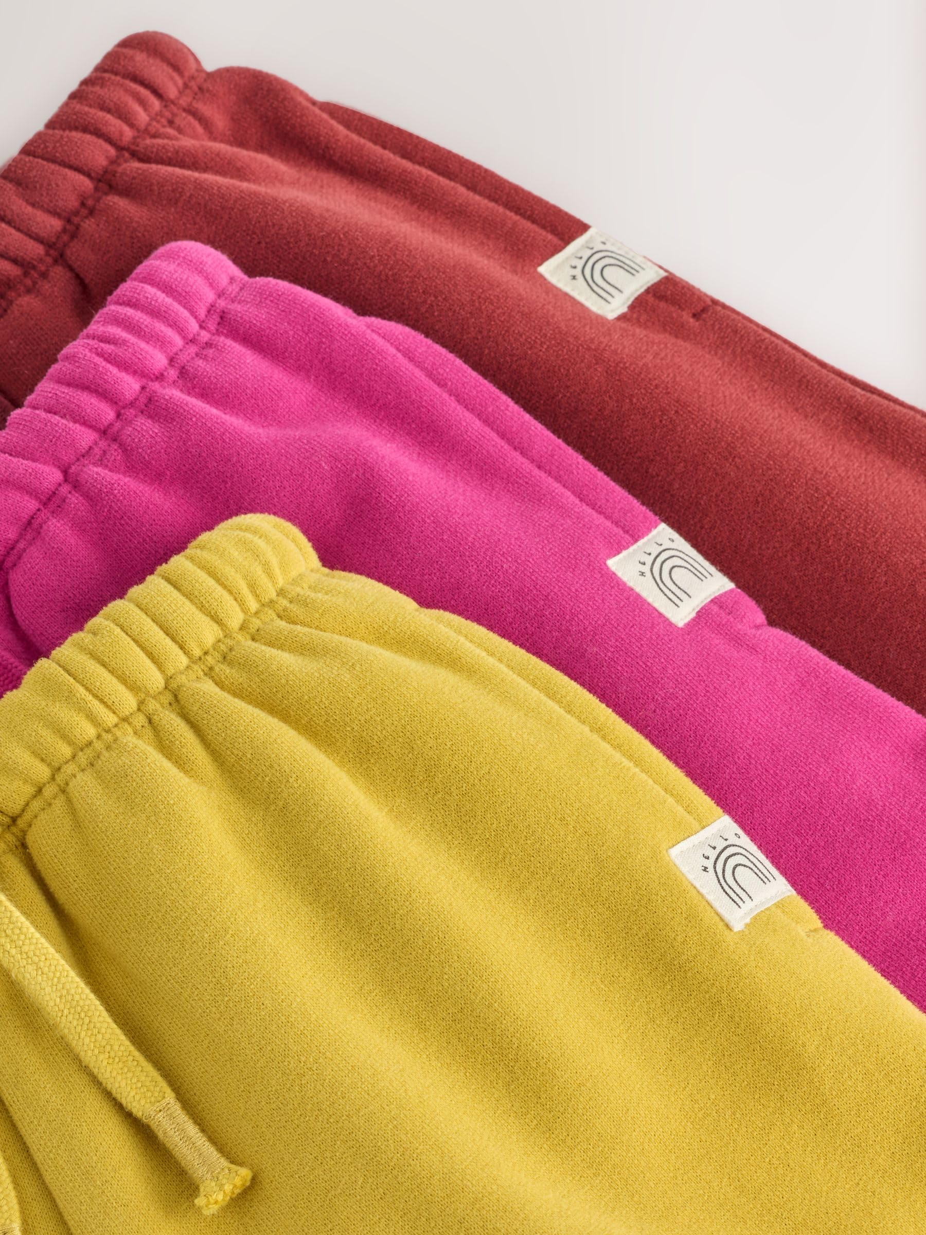 NEXT Ragazza Confezione da 3 Pantaloni da Jogging con Gamba Larga