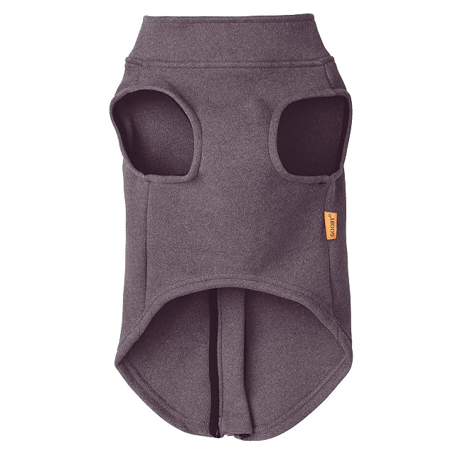 Foto 5 de 6 de Gooby Suéter de Forro Polar de Microfibra con Cremallera para Perro, Morado, Mediano