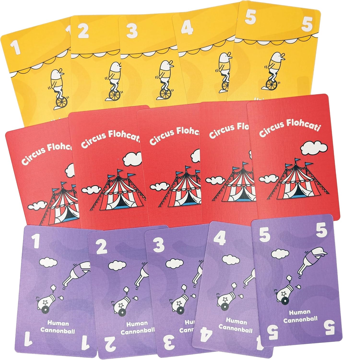 25th Century Games Circus Flohcati, Strategy Card Game, for 2 to 5 Players and Ages 8